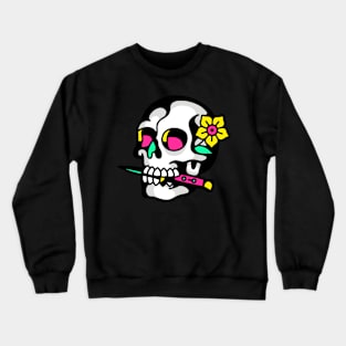 Skull rose dagger Crewneck Sweatshirt